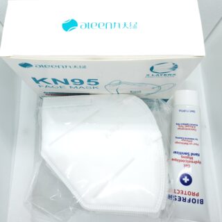 7 KN95-Mask with Hand sanitizer value pack